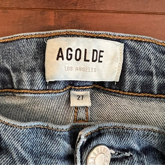 AGOLDE Denim Toni Skinny Straight Jeans Ankle Size 27 Mid Rise - Picture 8 of 12